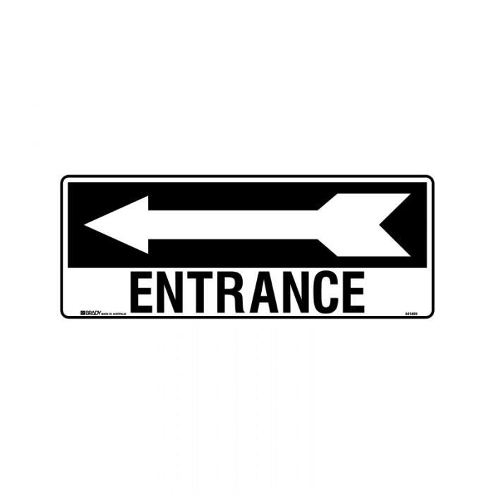 841409 Directional Sign - Entrance Arrow Left 