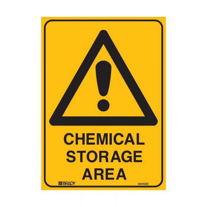 841418 Warning Sign - Chemical Storage Area 