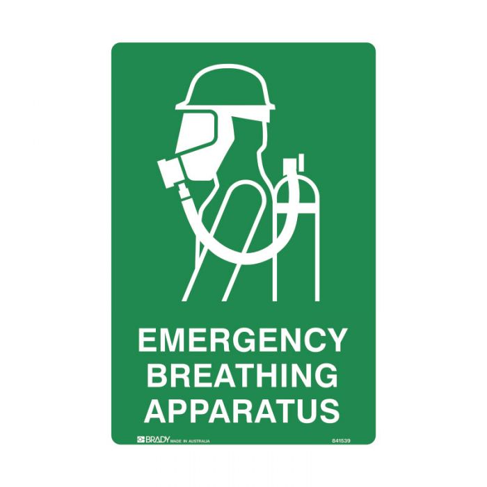 841539 Emergency Information Sign - Emergency Breathing Apparatus 