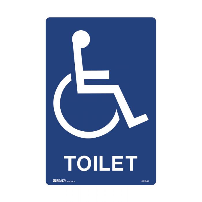 841842 Accessible Traffic & Parking Sign - Toilet 