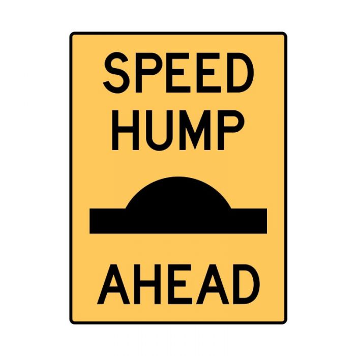 841845 Traffic Site Safety Sign - Speed Hump Ahead 