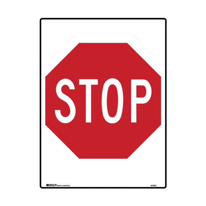 841854 Directional Traffic Sign - Stop Sign - Rectangular 