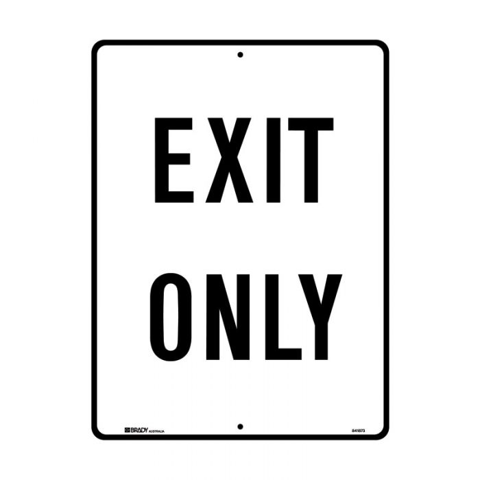 841872 Traffic Site Safety Sign - Exit Only 