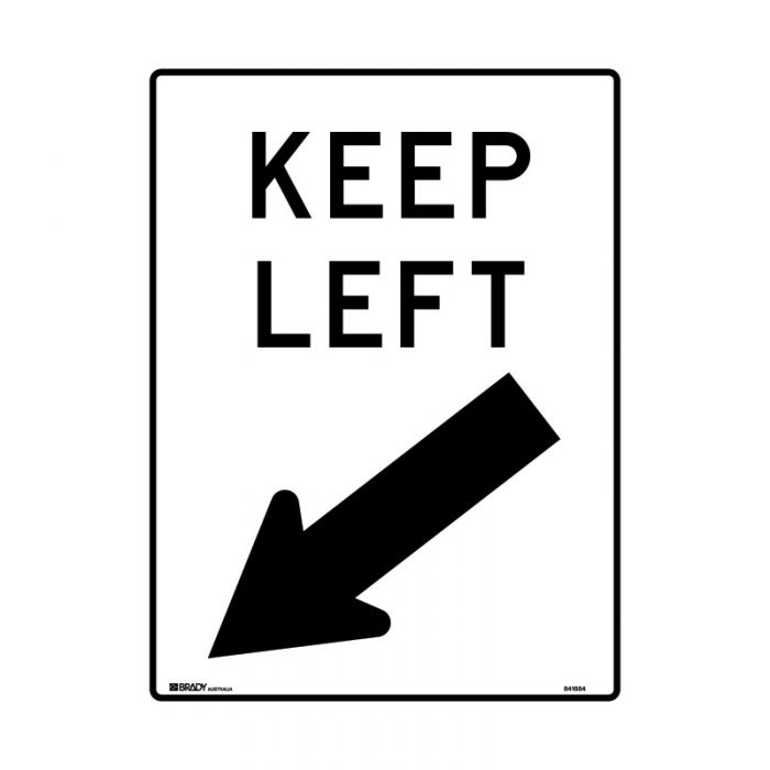 841885 Traffic Site Safety Sign - Keep Left 