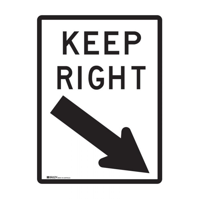 841955 Traffic Site Safety Sign - Keep Right 