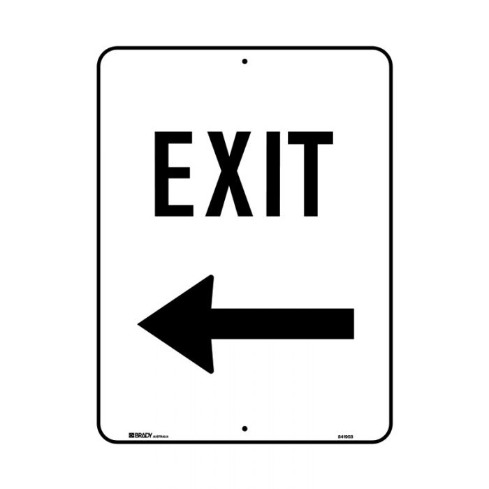 841957 Traffic Site Safety Sign - Exit Arrow Left 