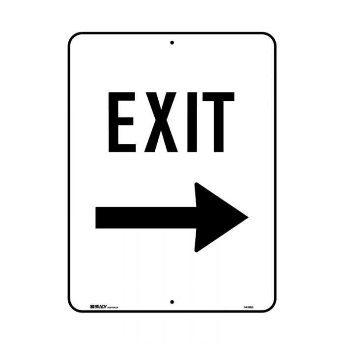 841960 Traffic Site Safety Sign - Exit Arrow Right 