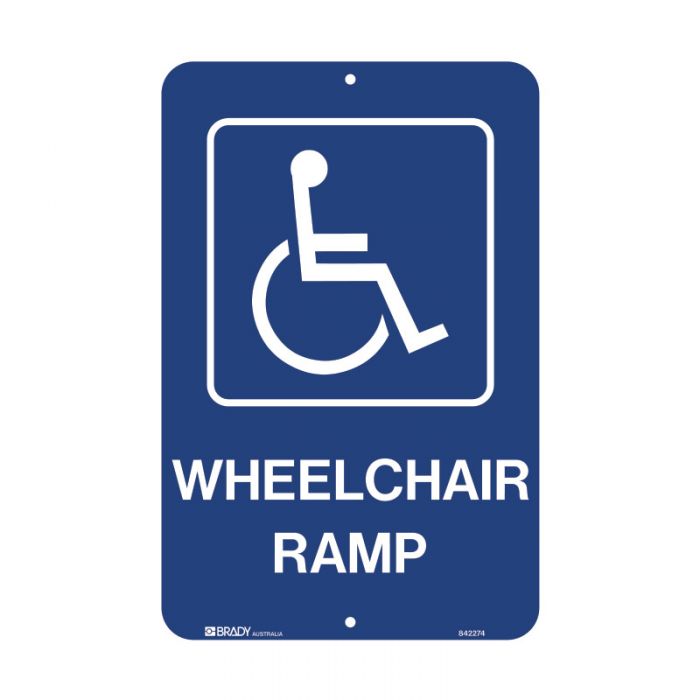 842273 Accessible Traffic & Parking Sign - Wheelchair Ramp 