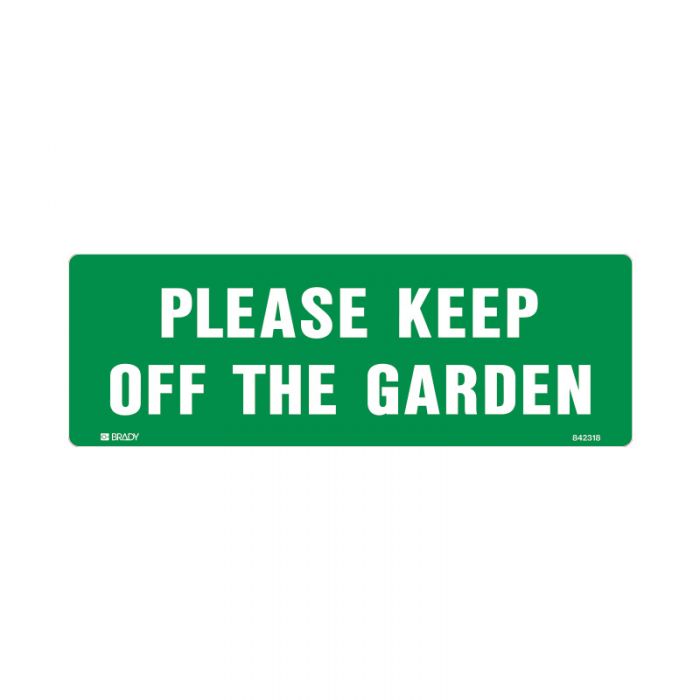 842318 Garden & Lawn Sign - Please Keep Off The Garden 