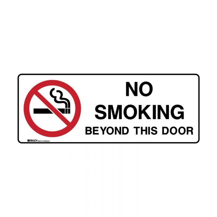 842584 Prohibition Sign - No Smoking Beyond This Door 