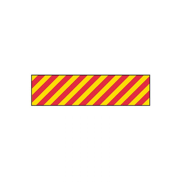 842840 Entry & Overhead Sign - Red-Yellow Diagonal Stripe 