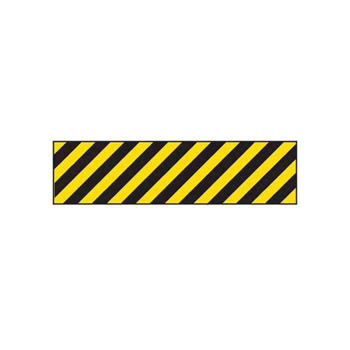 842850 Entry & Overhead Sign - Yellow-Black Diagonal Stripe 