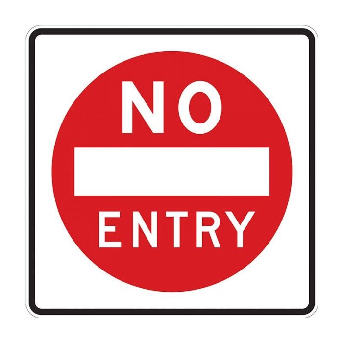 843577 Traffic Site Safety Sign - No Entry 