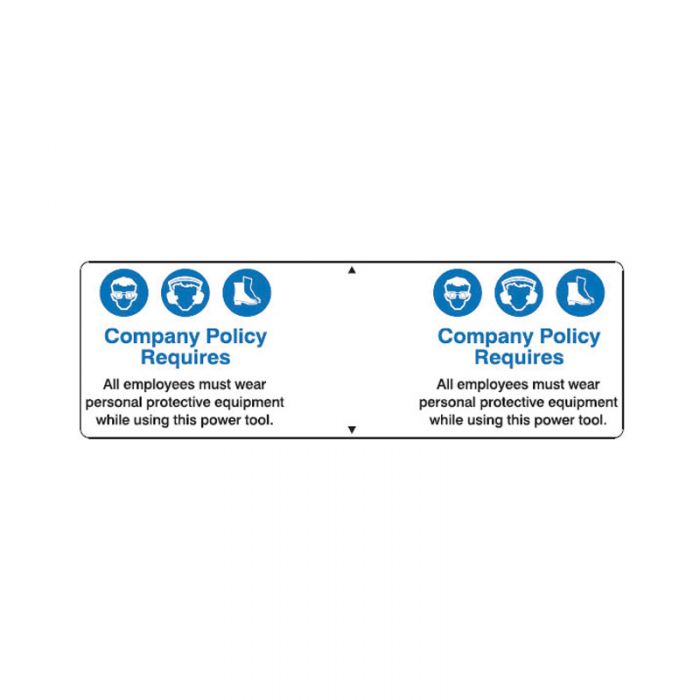 PPE Tool Tags - Foot, Eye & Hearing Protection