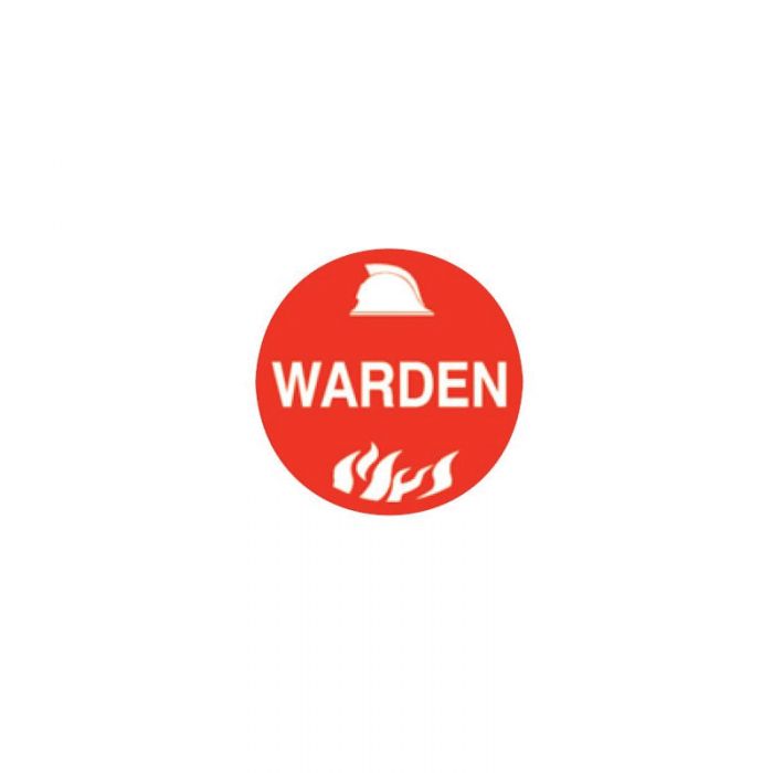845736 Hard Hat Specialty Emblems - Warden