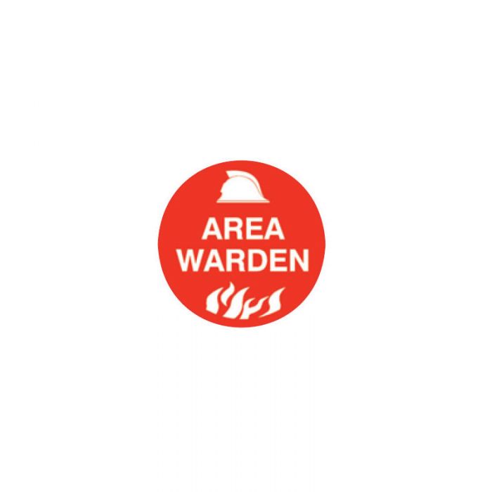 845737 Hard Hat Specialty Emblems - Area Warden