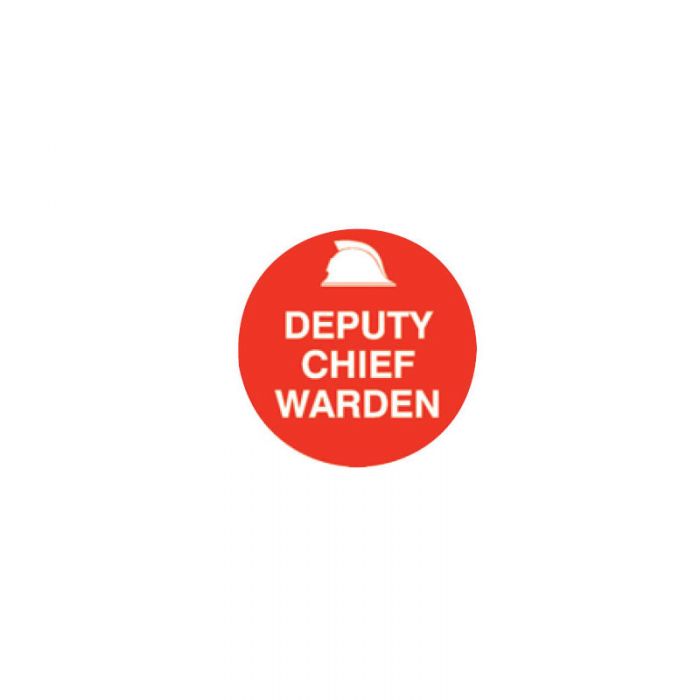 845738 Hard Hat Specialty Emblems - Deputy Chief Warden