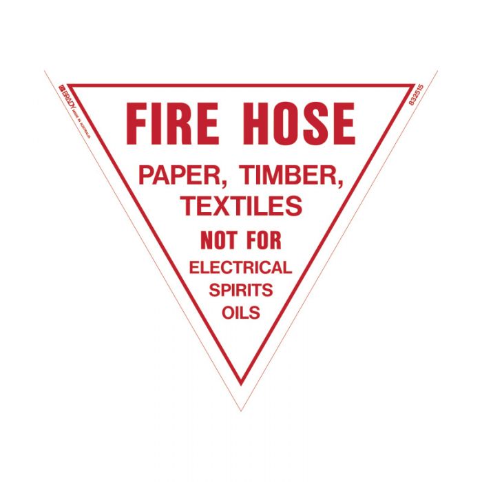 846335 Fire Equipment Sign - Fire Hose 