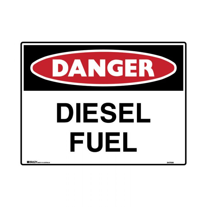 847588 Mining Site Sign - Danger Diesel Fuel 