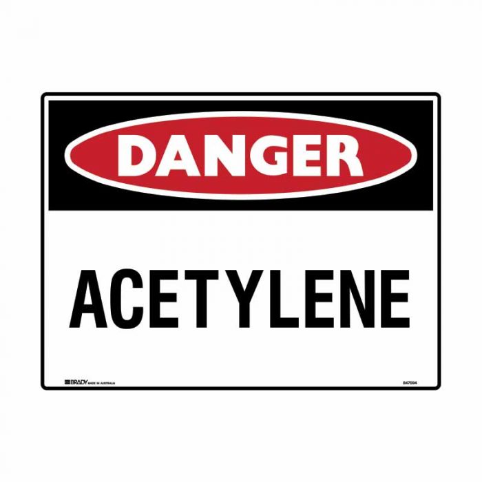 847593 Mining Site Sign - Danger Acetylene 