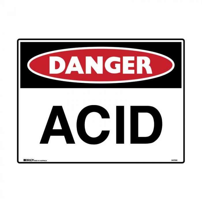 847597 Mining Site Sign - Danger Acid 