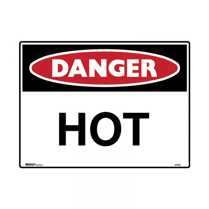 847652 Mining Site Sign - Danger Hot 