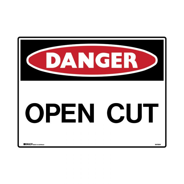 847807 Mining Site Sign - Danger Open Cut 