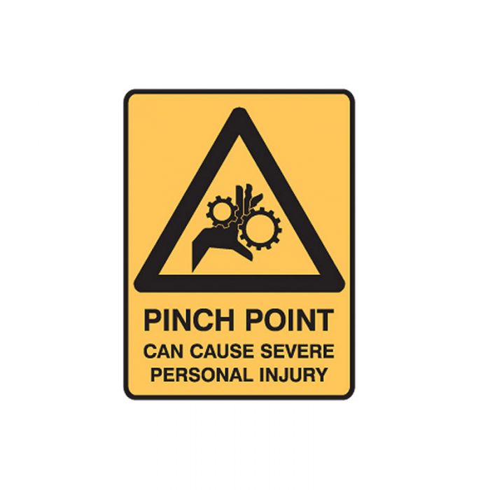 847902 Mining Site Sign - Pinch Point Can Cause Severe Personal Injury 