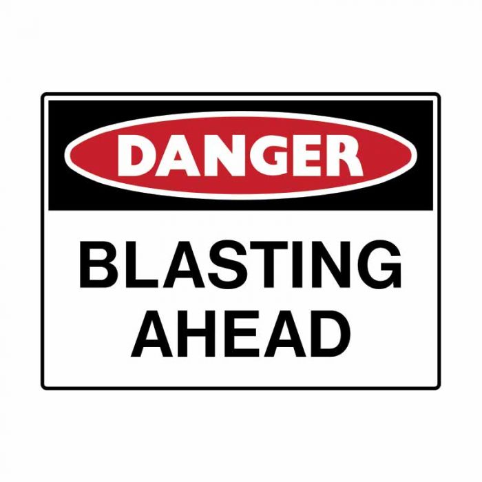 847927 Mining Site Sign - Danger Blasting Ahead 