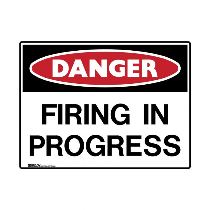 847934 Mining Site Sign - Danger Firing In Progress 