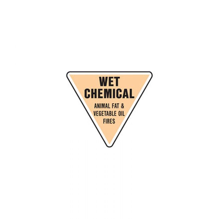 848062 Fire Equipment Sign - Wet Chemical 