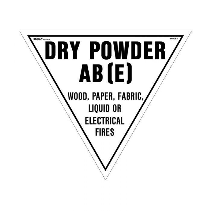 848063 Fire Equipment Sign - Dry Powder AB(E) 