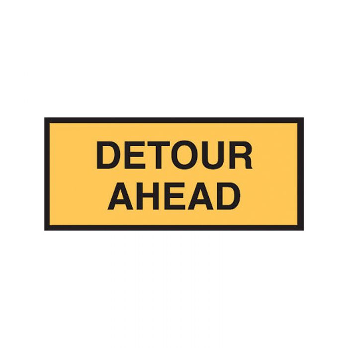 851967 Temporary Roadwork-Traffic Sign - Detour Ahead 