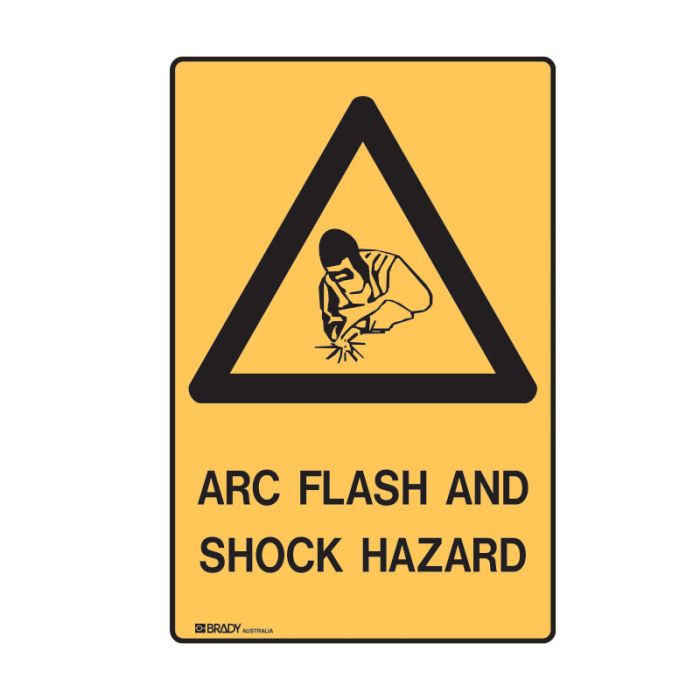 852655 Warning Sign - Arc Flash And Shock Hazard 