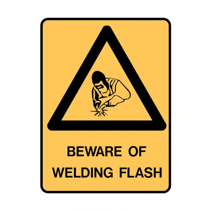 852657 Warning Sign - Beware Of Welding Flash 