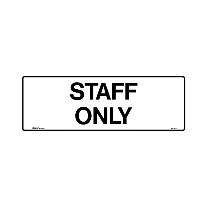 852973 Hospital-Nursing Home Sign - Staff Only 