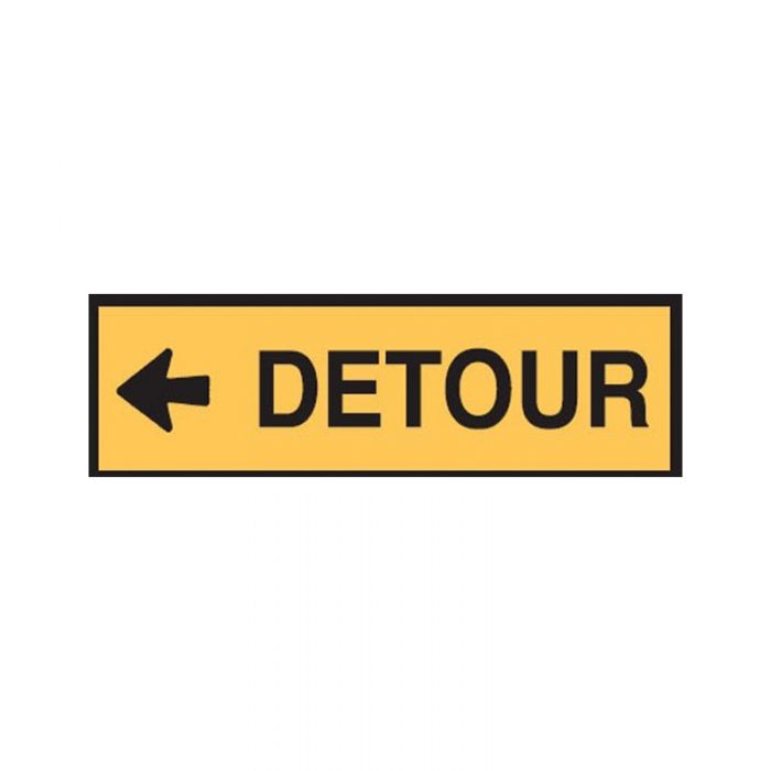 853702 Temporary Roadwork-Traffic Sign - Detour Left 