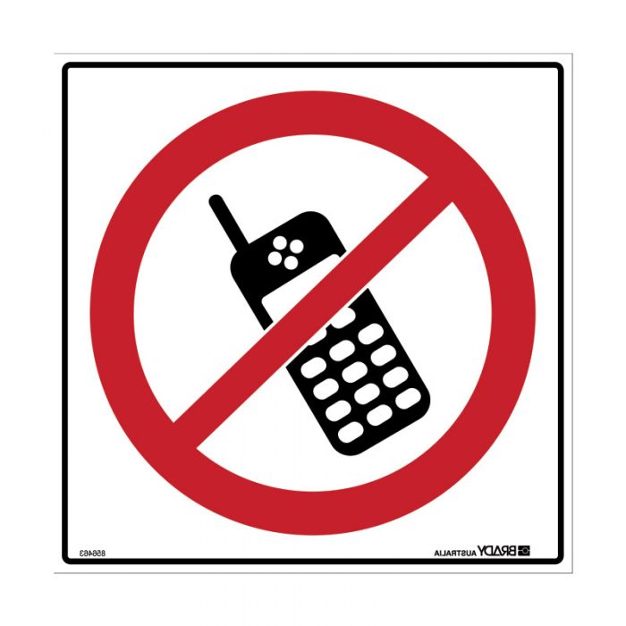 855001 Mobile Phone Sign - No Mobile Phones Symbol 
