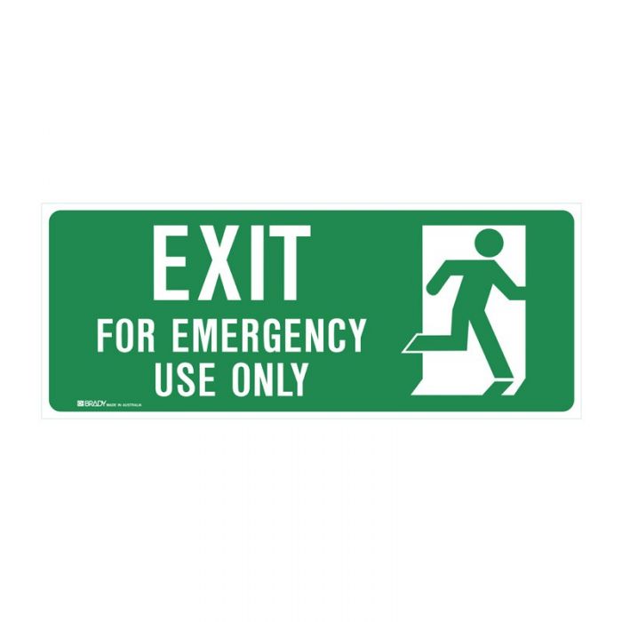 855080 Exit Floor Sign - Running Man Emergency Exit 