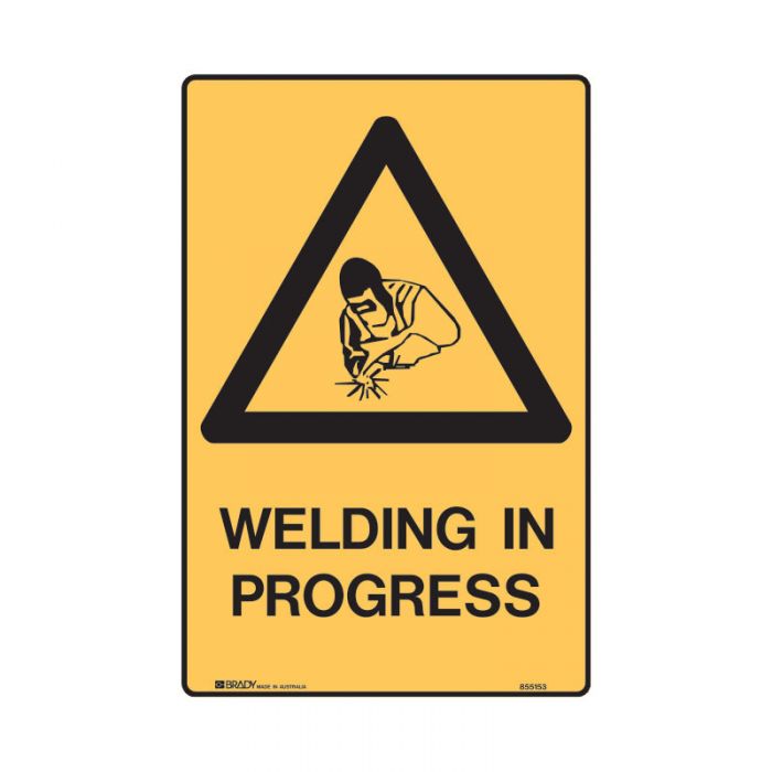 855151 Warning Sign - Welding In Progress 