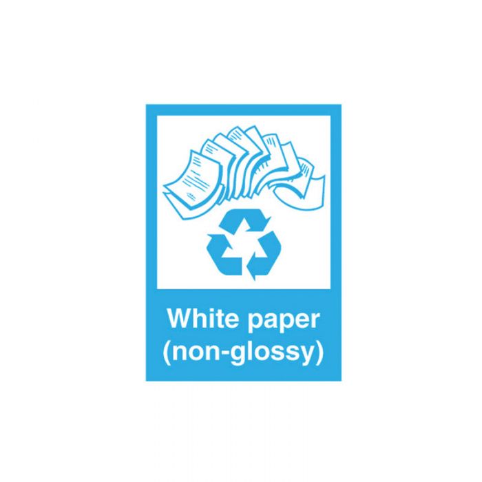 855962 Recycling-Environment Sign - White Paper (Non Glossy) 