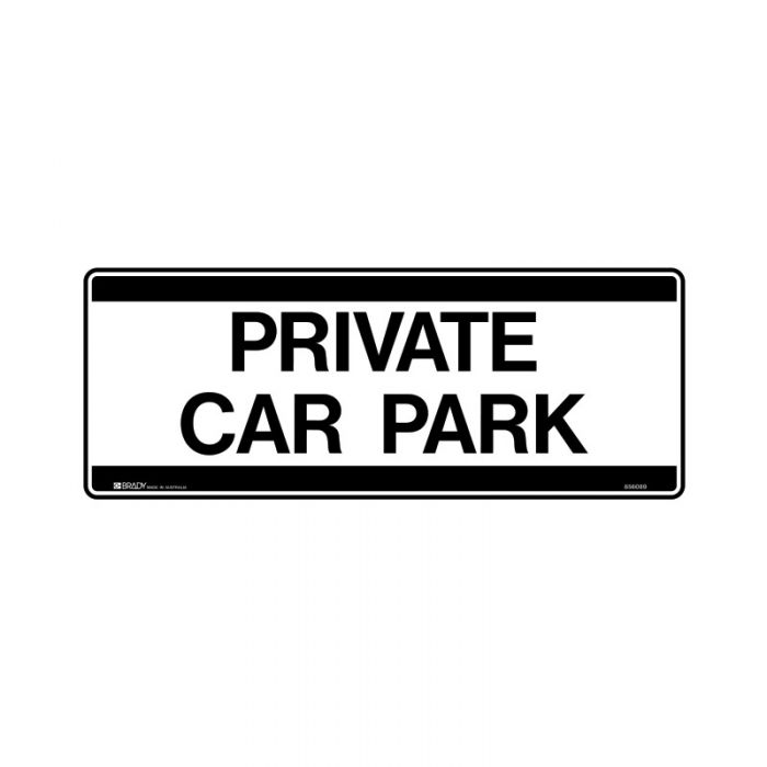 856089 Public Area Sign - Private Car Park 
