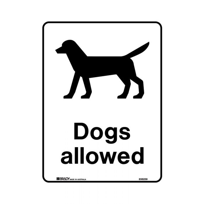 856261 Public Area Sign - Dogs Allowed 