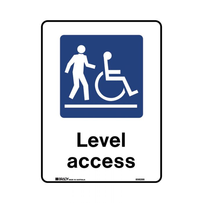 856288 Public Area Sign - Level Access 