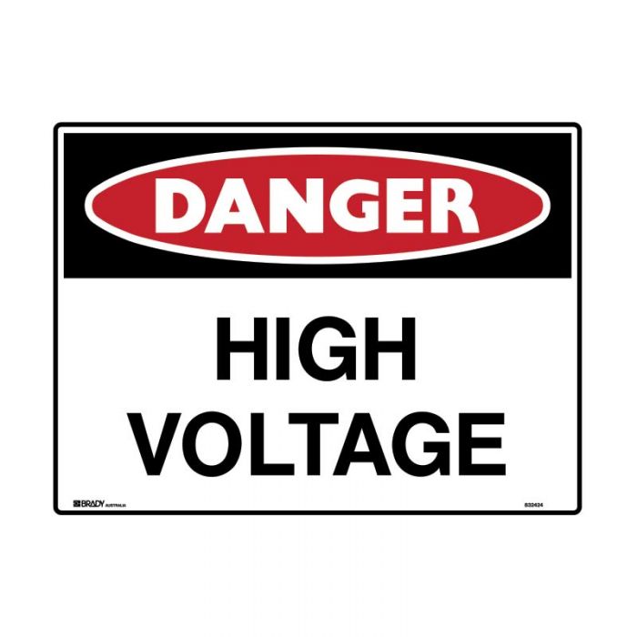 856350 Danger Sign - High Voltage 