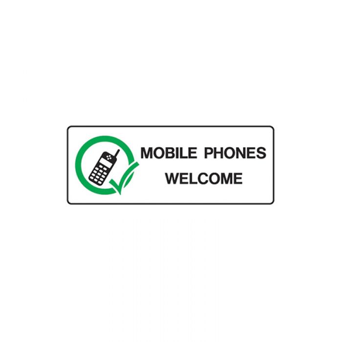 856444 Mobile Phone Sign - Mobile Phones Welcome 