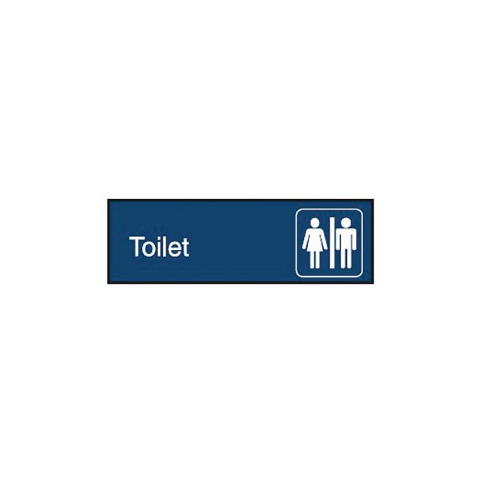 858649 Engraved Office Sign - Toilet + Symbol 