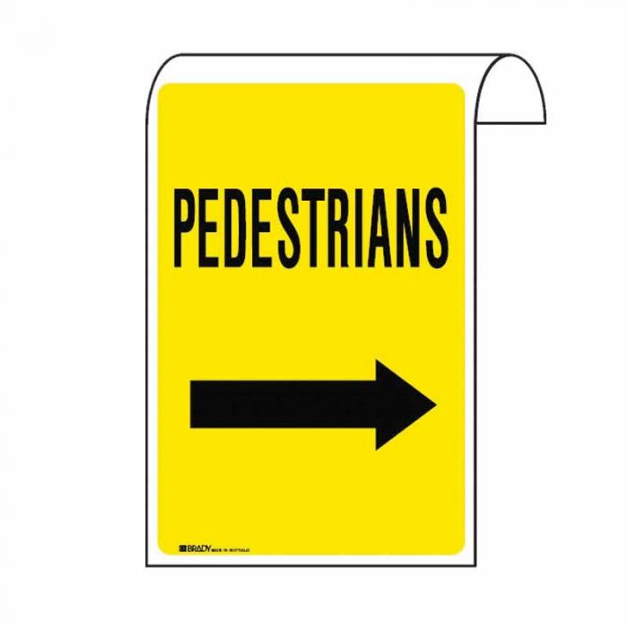 861131 Scaffolding Sign - Pedestrians Arr-R 