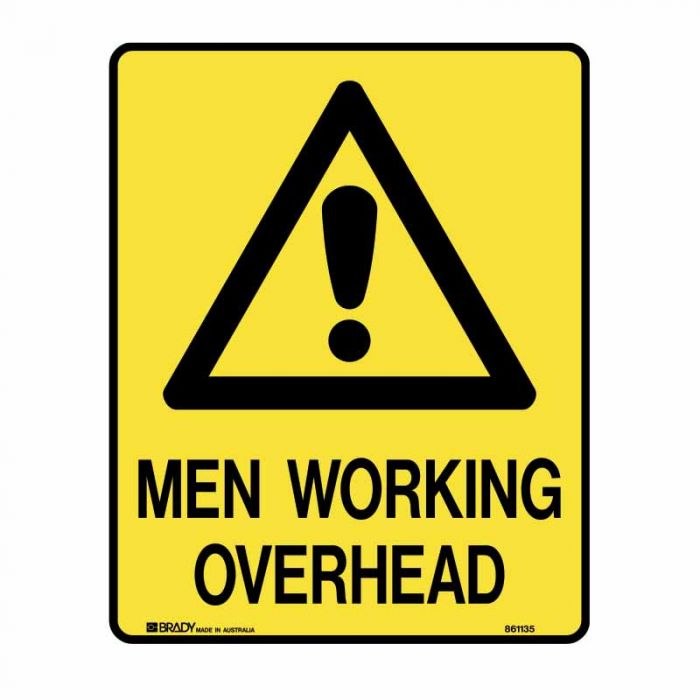 861135 Scaffolding Sign - Men Working Overhead 