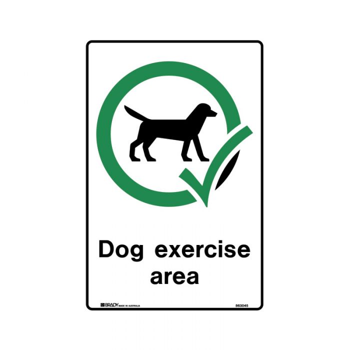 863045 Park Sign - Dog Exercise Area 